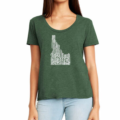 Idaho Home Ingrained State Women’s T Shirt - Image 4