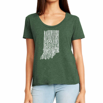 Indiana Home Ingrained State Women’s T Shirt - Image 4