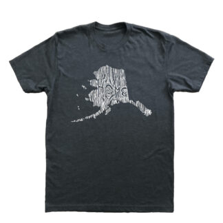 Alaska Men's Ingrained State Cotton/Poly T-shirt